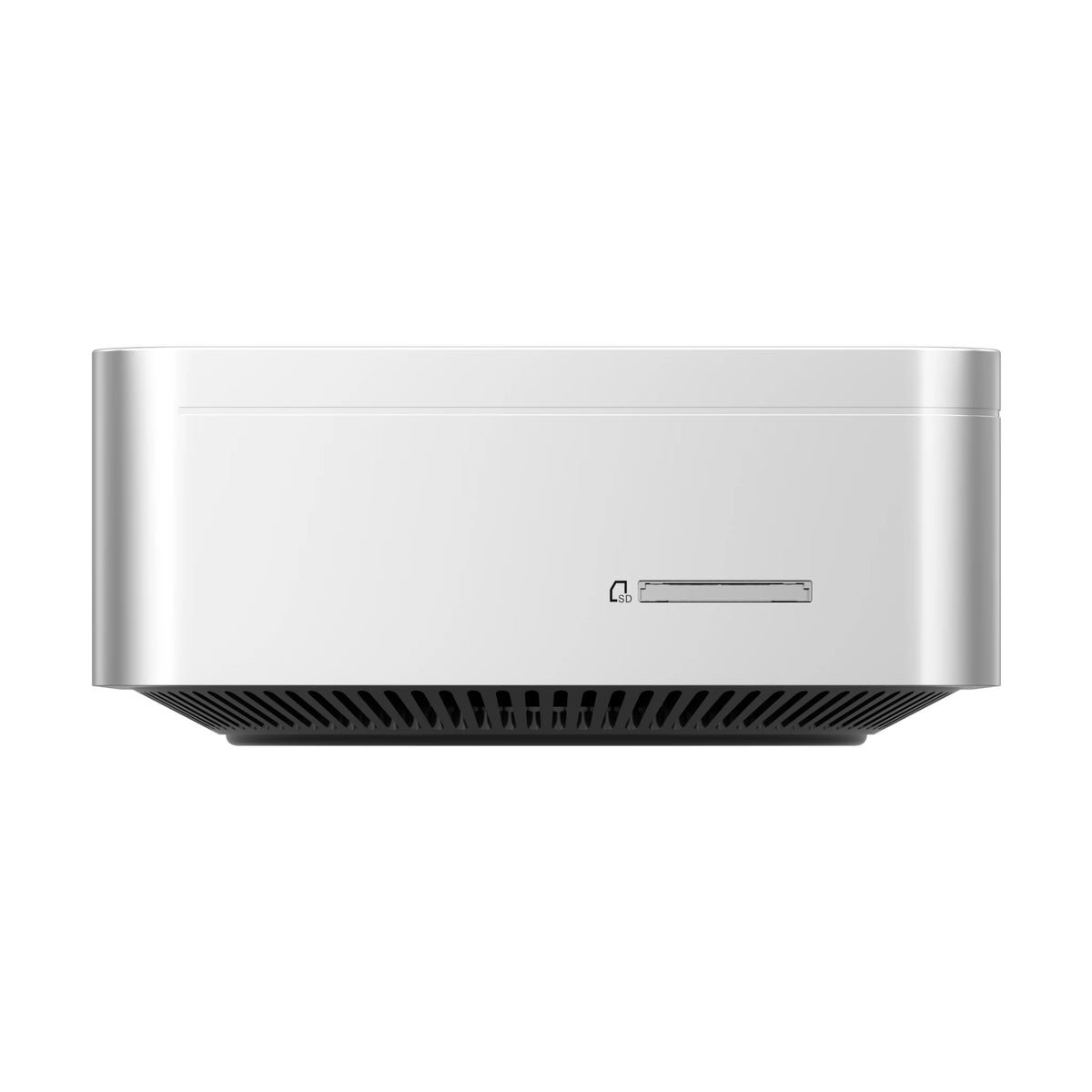 Vista laterale del mini-PC VZMORE AX7 Max AI