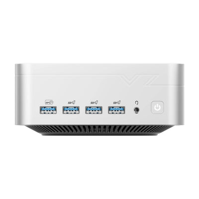Immagine frontale del mini-PC VZMORE AX7 Max AI