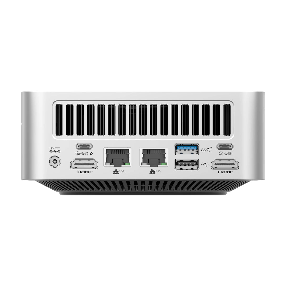 Immagine del retro del mini-PC VZMORE AX7 Max AI