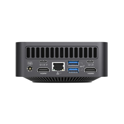 Vista posteriore del mini PC VZMORE iX7