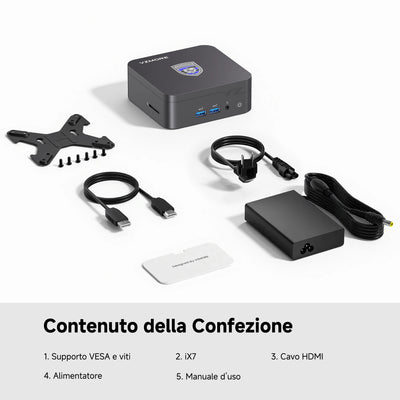 VZMORE iX7 Mini PC Contenuto della Confezione